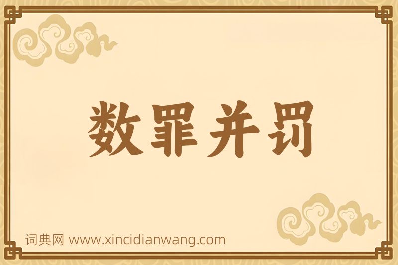 成语数罪并罚图片