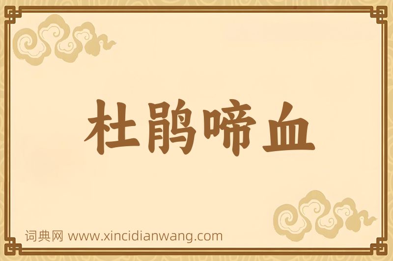 成语杜鹃啼血图片