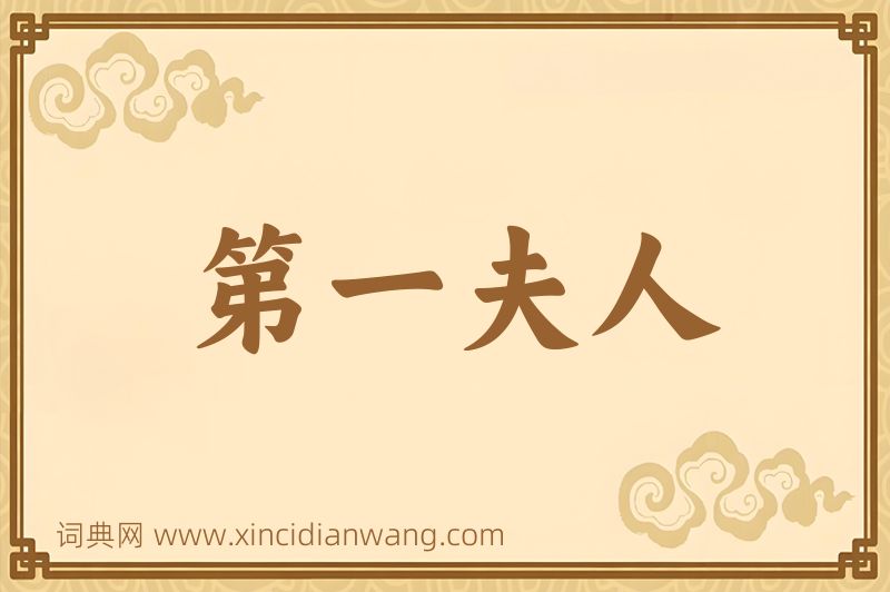 成语第一夫人图片