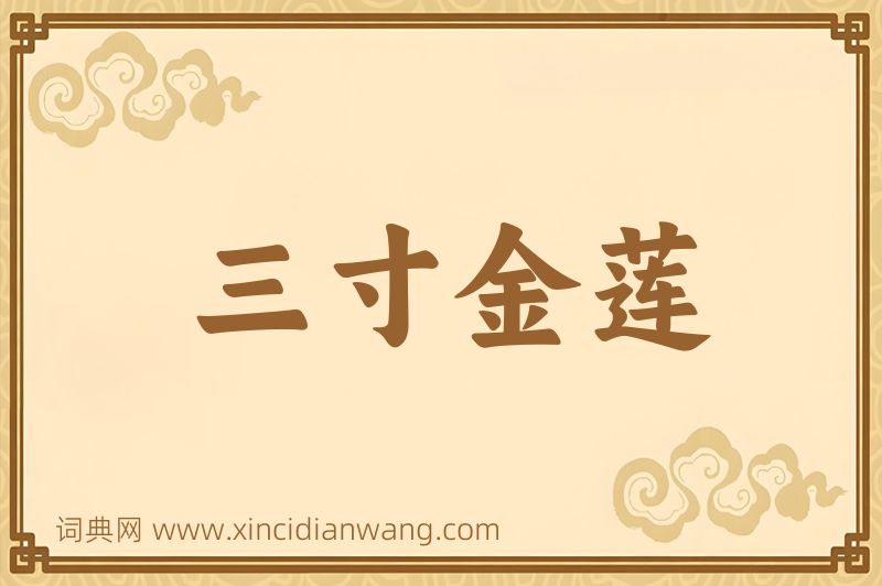 成语三寸金莲图片