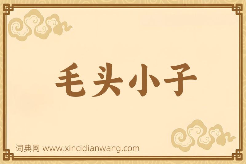 成语毛头小子图片