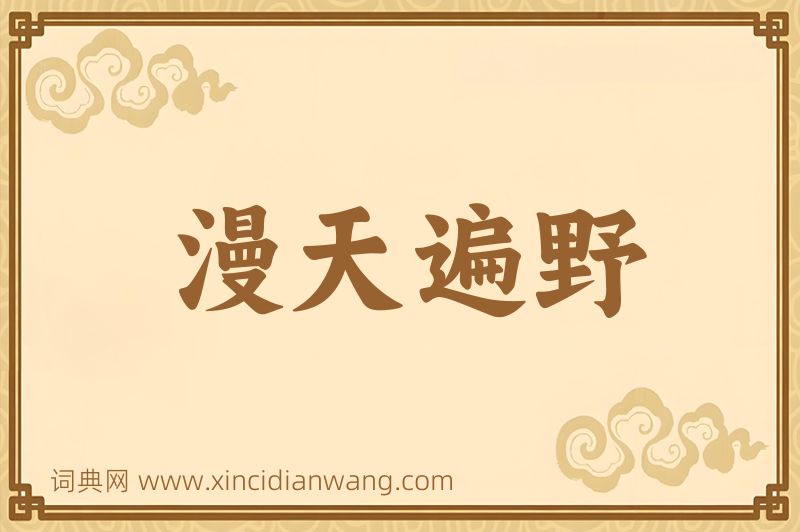成语漫天遍野图片