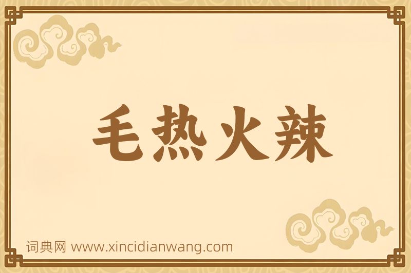 成语毛热火辣图片