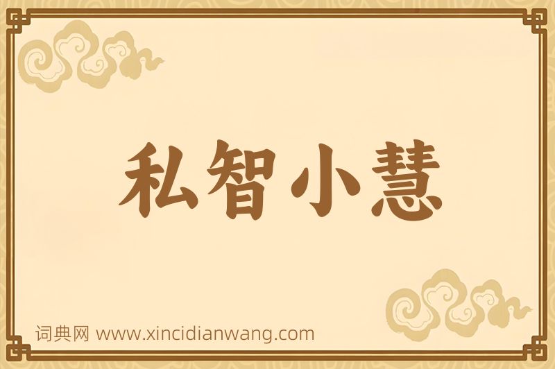 成语私智小慧图片