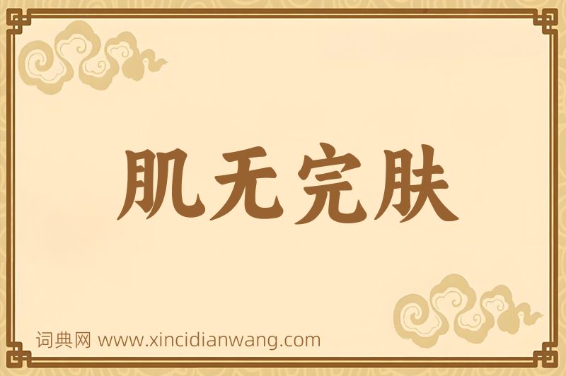 成语肌无完肤图片