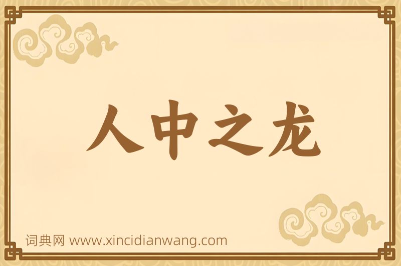 成语人中之龙图片