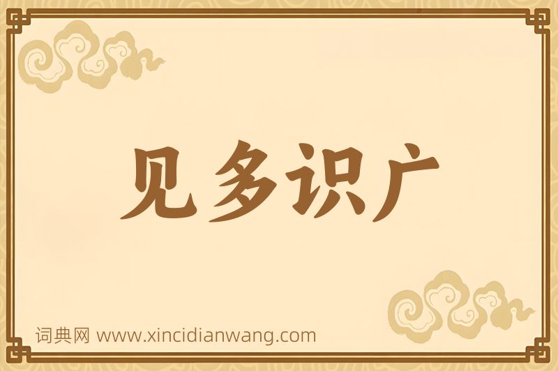 成语见多识广图片