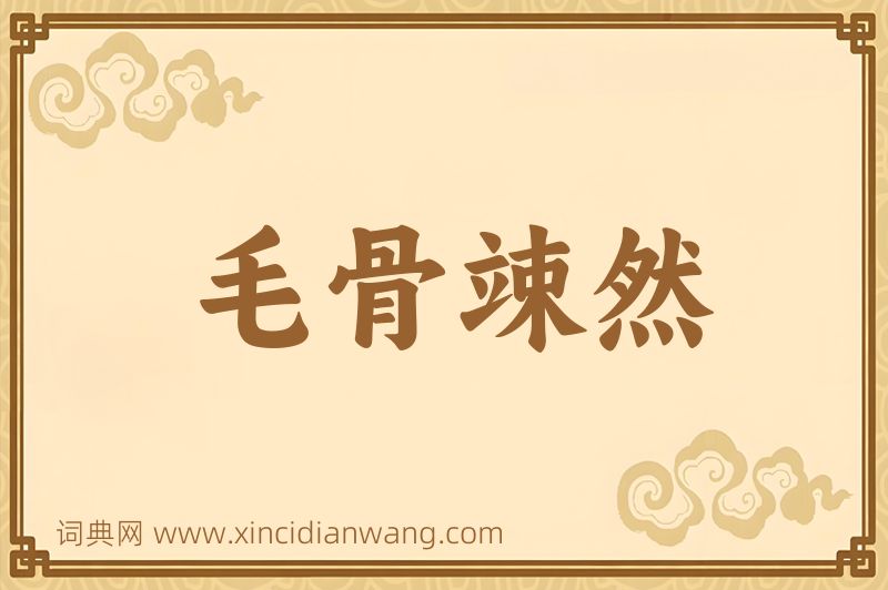 成语毛骨竦然图片