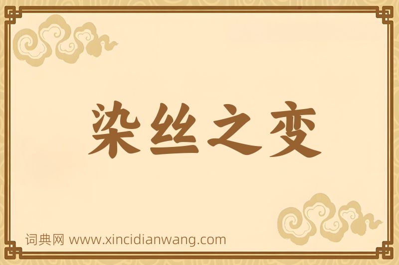 成语染丝之变图片