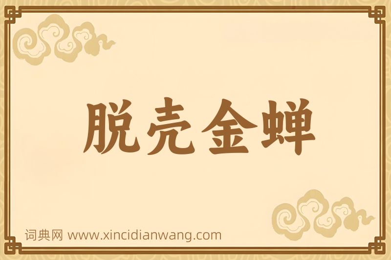 成语脱壳金蝉图片