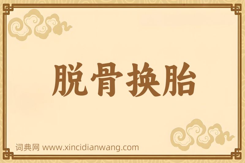成语脱骨换胎图片