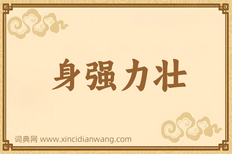 成语身强力壮图片