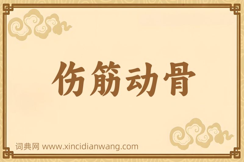 成语伤筋动骨图片