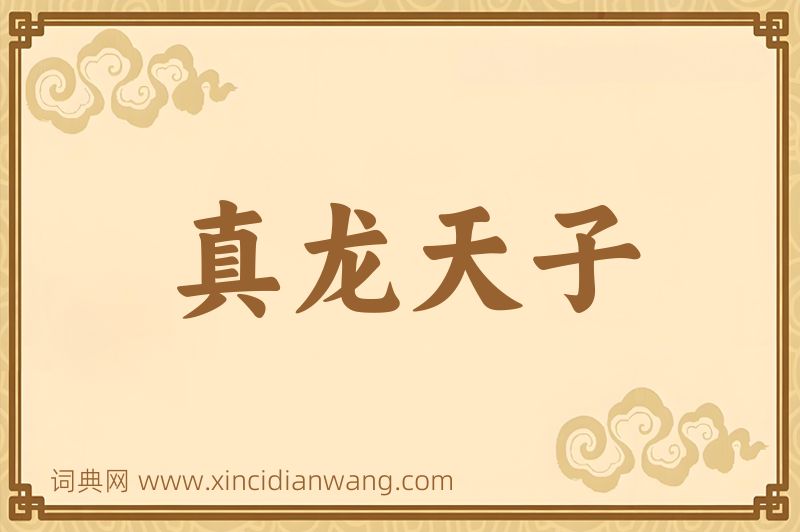 成语真龙天子图片