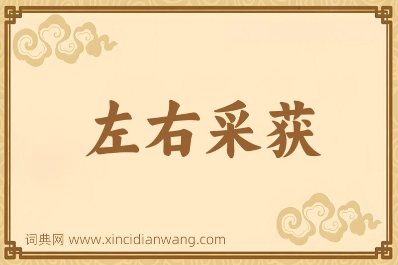 成语左右采获图片