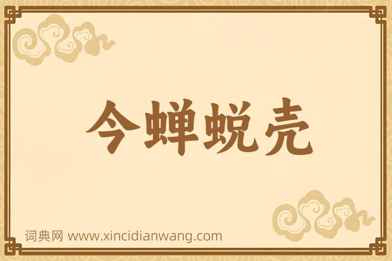 成语今蝉蜕壳图片