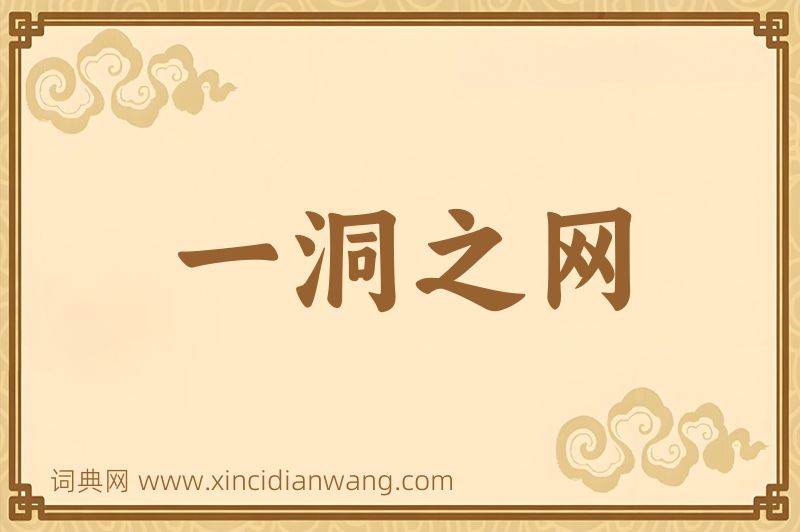成语一洞之网图片