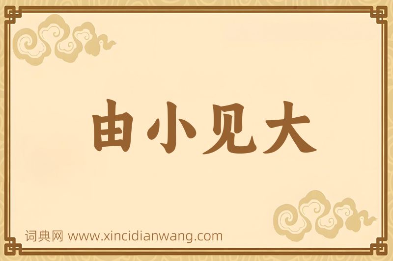 成语由小见大图片
