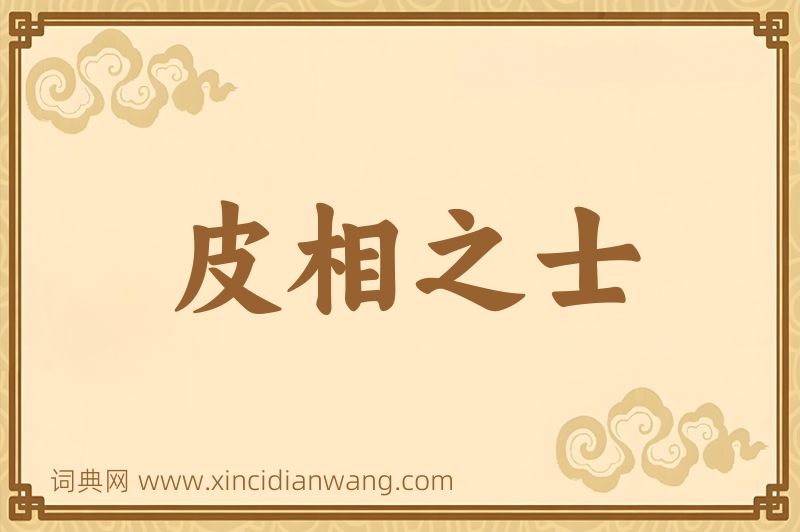 成语皮相之士图片