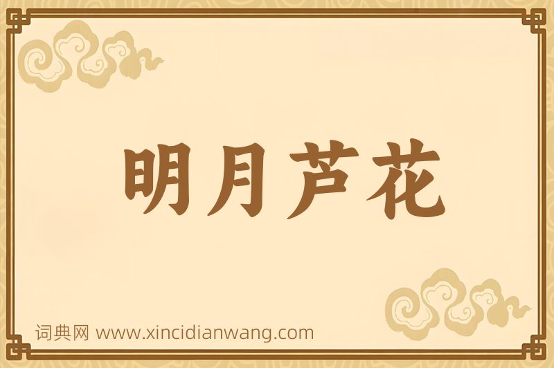 成语明月芦花图片