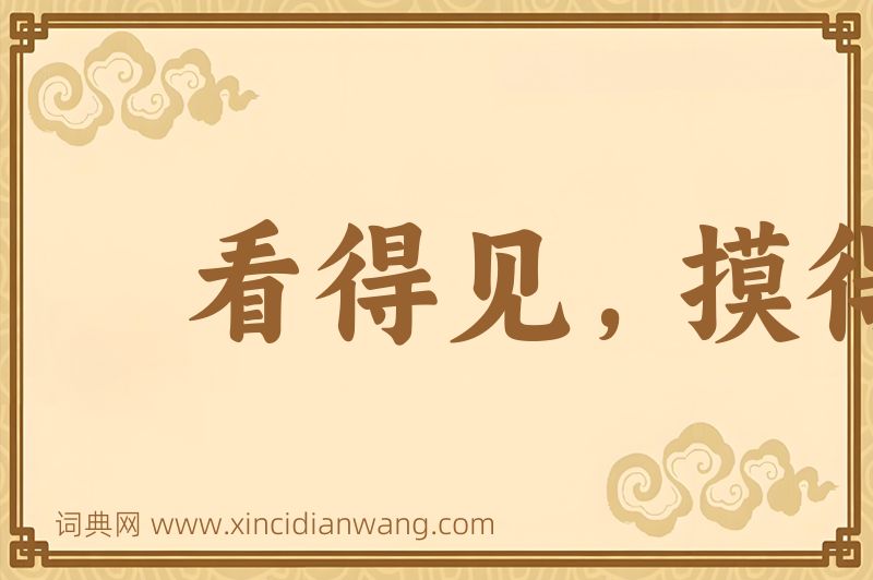成语看得见，摸得着图片