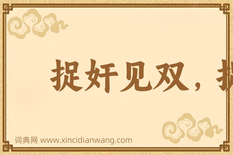 成语捉奸见双，捉贼见赃图片