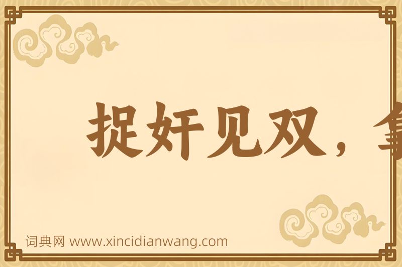 成语捉奸见双，拿贼要赃图片