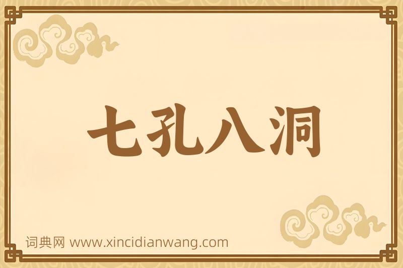 成语七孔八洞图片