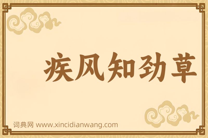 成语疾风知劲草图片