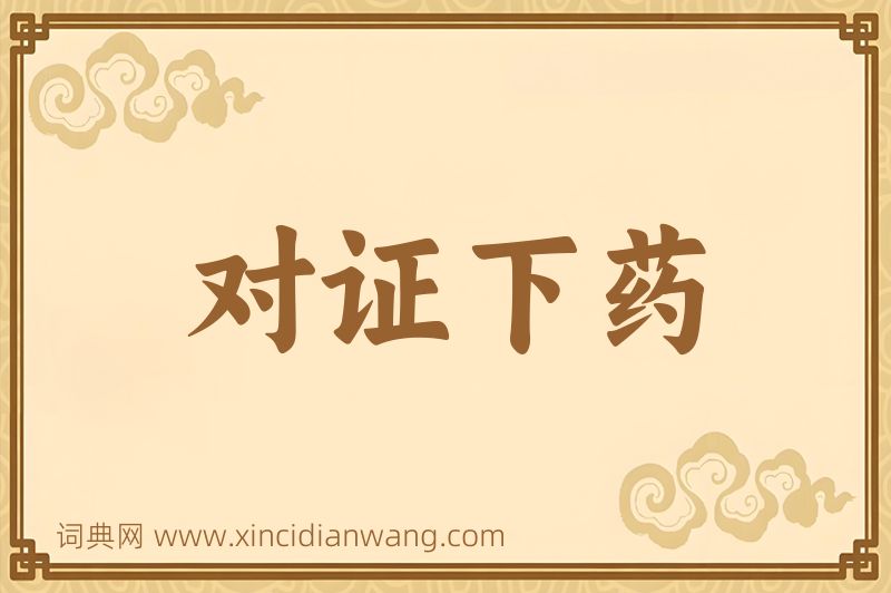 成语对证下药图片