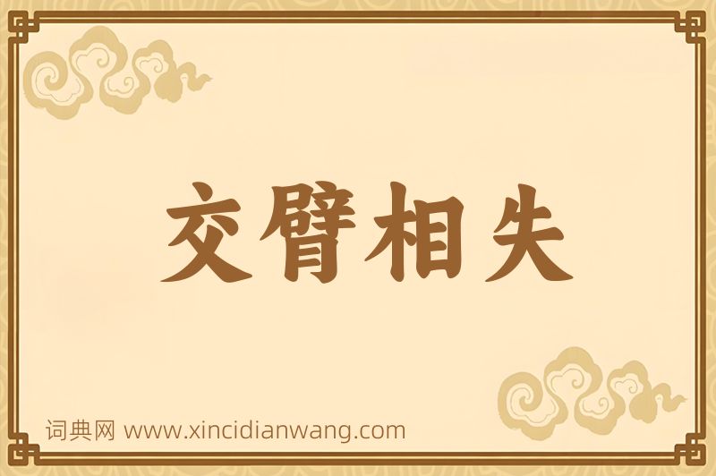 成语交臂相失图片