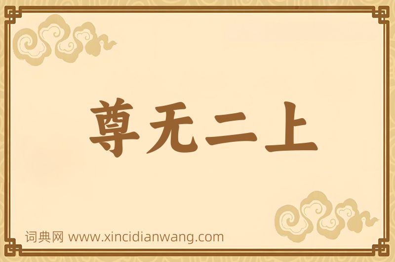 成语尊无二上图片