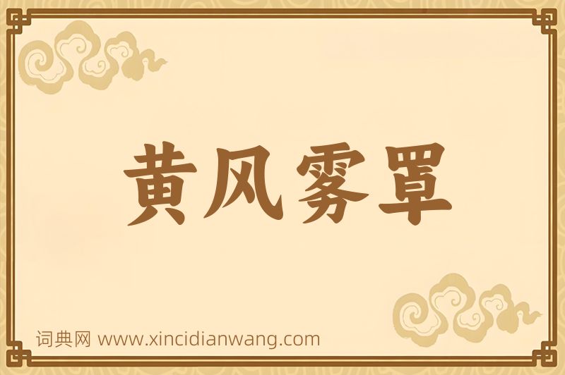 成语黄风雾罩图片