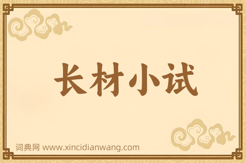 成语长材小试图片