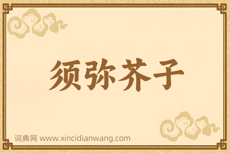 成语须弥芥子图片