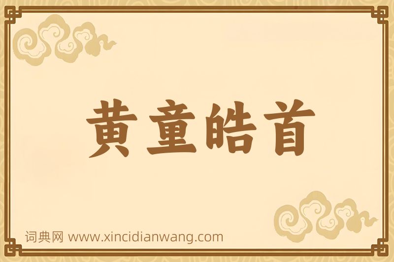 成语黄童皓首图片