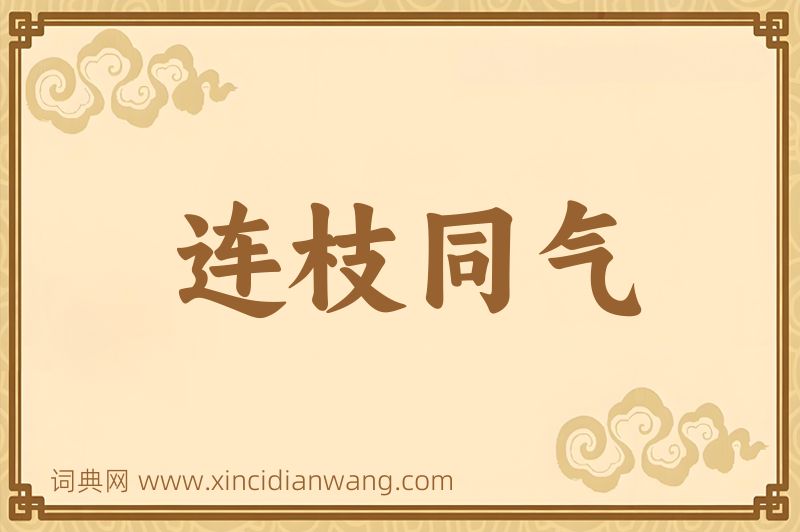 成语连枝同气图片