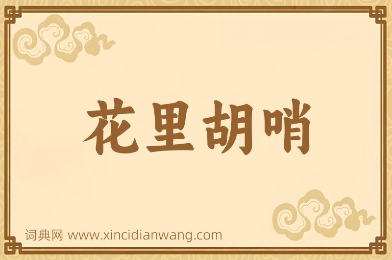 成语花里胡哨图片