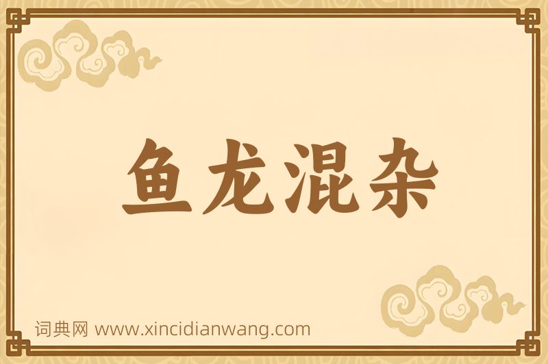 成语鱼龙混杂图片