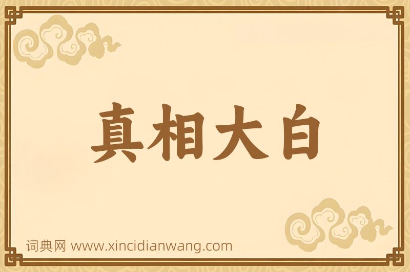 成语真相大白图片