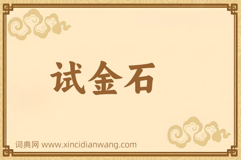 成语试金石图片