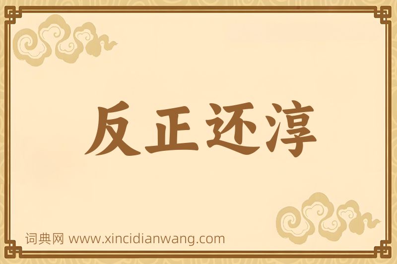 成语反正还淳图片