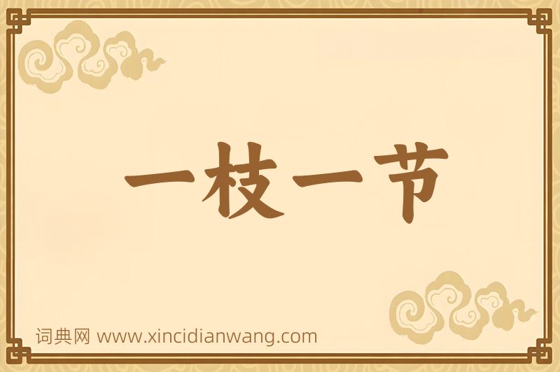 成语一枝一节图片