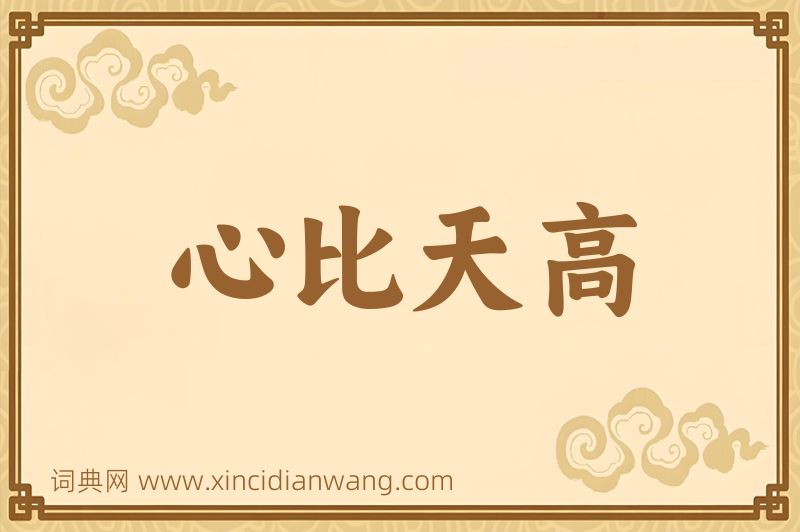 成语心比天高图片