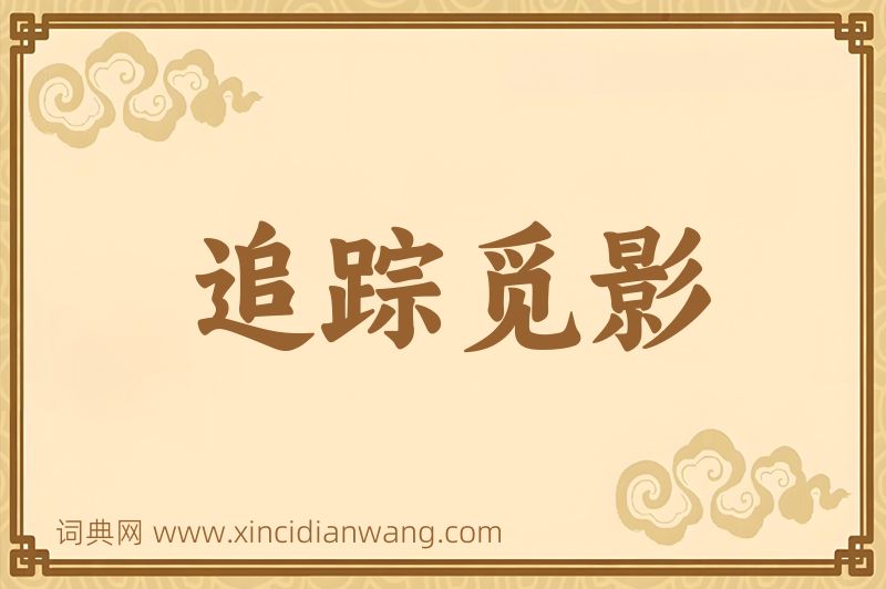 成语追踪觅影图片