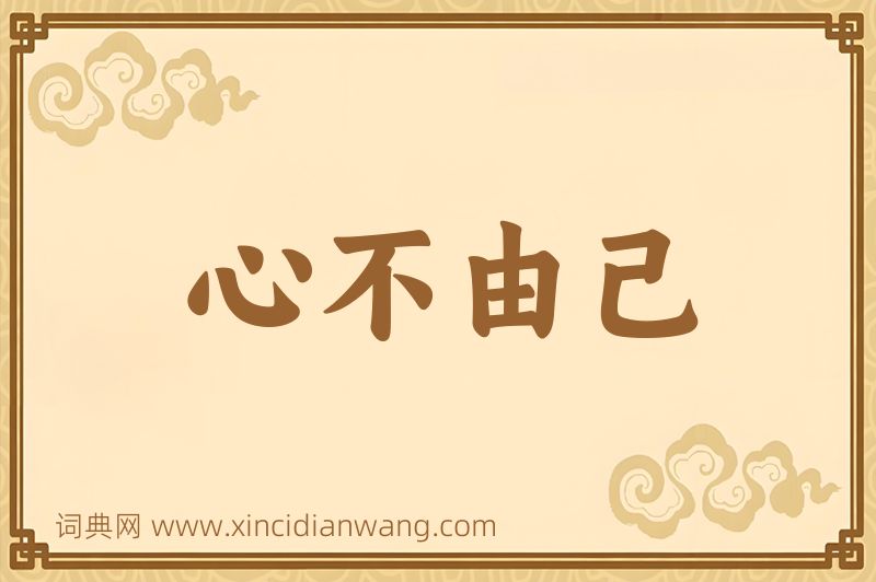 成语心不由己图片