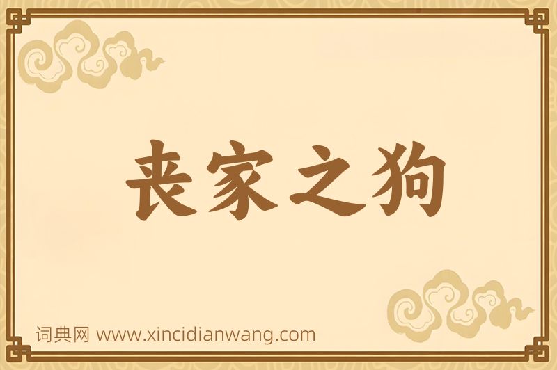 成语丧家之狗图片